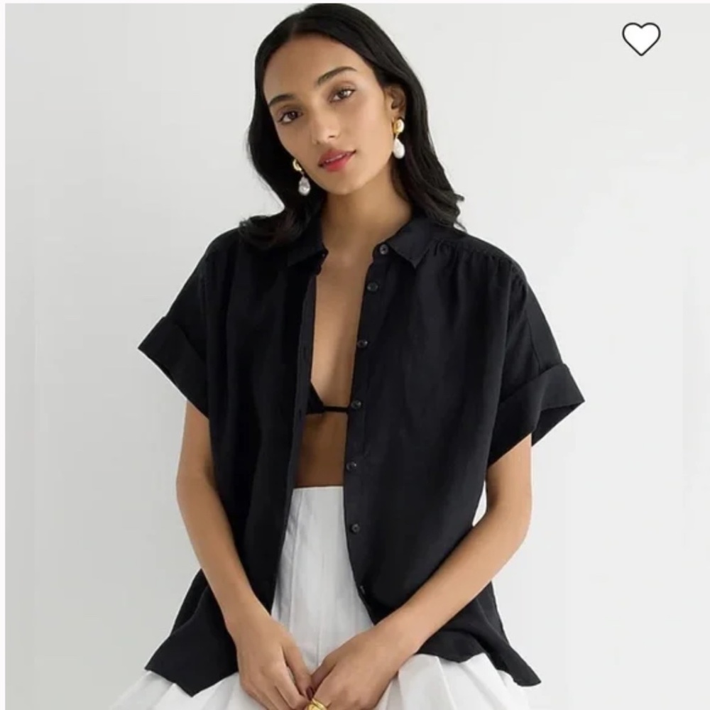 J. Crew Baird McNutt relaxed linen button-down, size medium